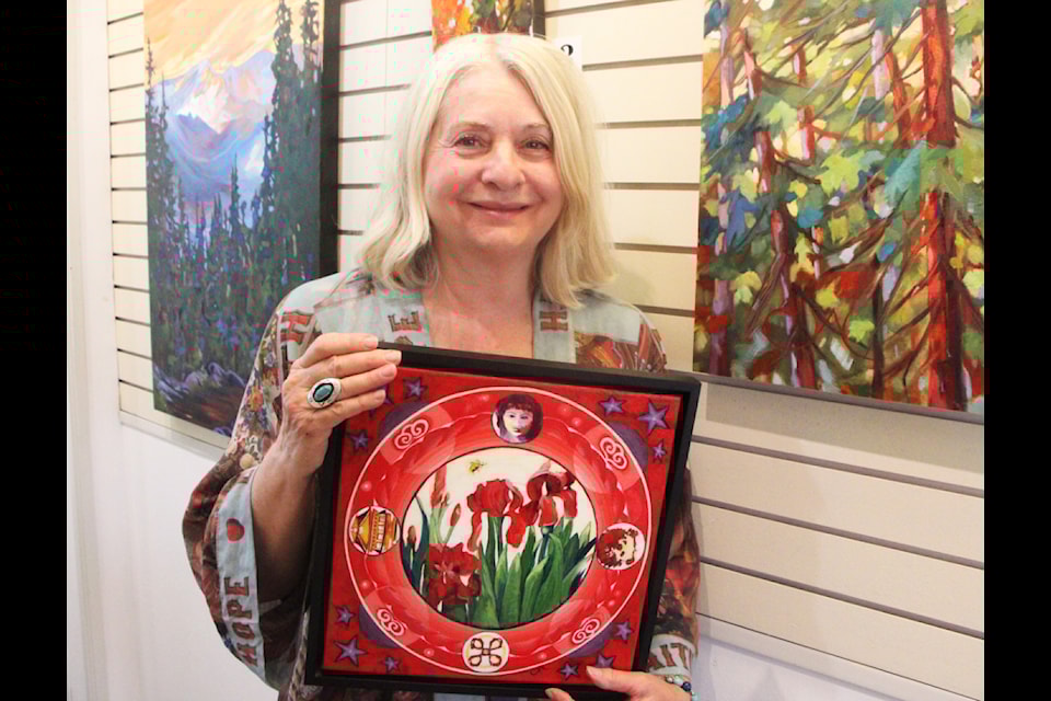 Cindy Wickingstad is showcasing her art this August in the Showcase Gallery in the South Cariboo Business Centre. (Patrick Davis photo - simplymastery)