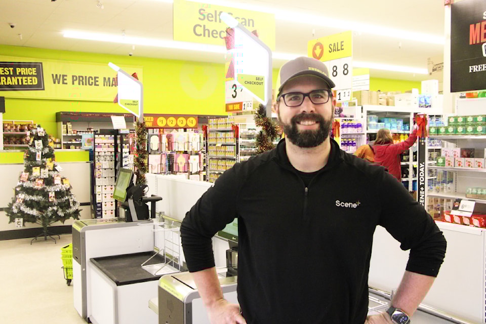 FreshCo 100 Mile House owner-operator Daniel Broddy is the first businessman to bring a self-serve checkout to 100 Mile House. Broddy said contrary to common belief the inclusion of self-serve checkouts will not replace existing cashiers. (Patrick Davies photo - simplymastery)
