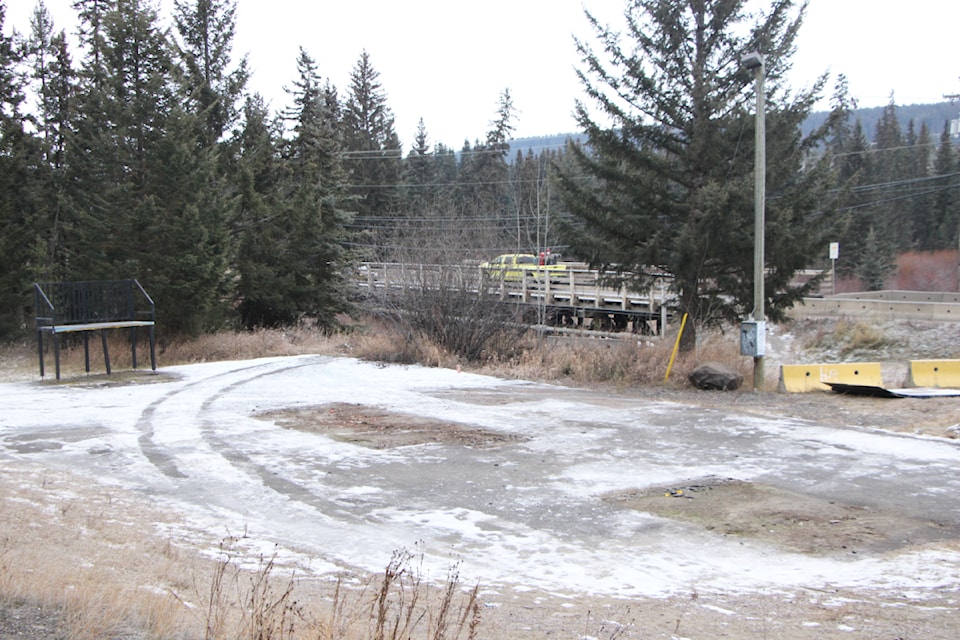 The site of the 100 Mile House Skatepark on Friday, Dec. 13. (Patrick Davies photo - simplymastery)
