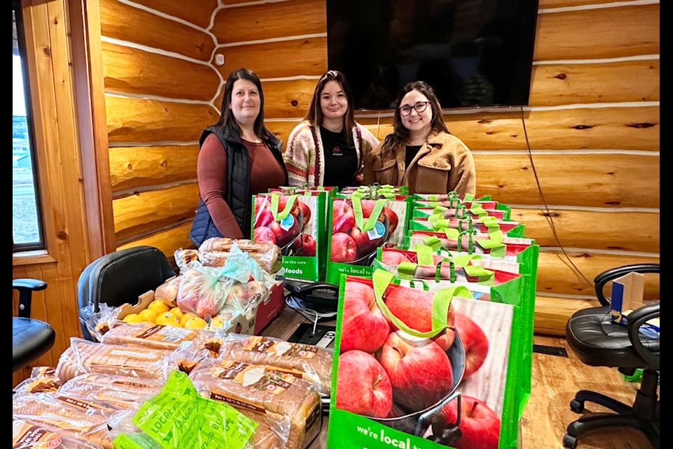 Cassandra Stenerud (left), Petra Gentry and Jenna Estabrooks are among the 100 Mile Rotary Club's newest members and are taking the lead in organizing the Starfish Pack Program. (Photo submitted)