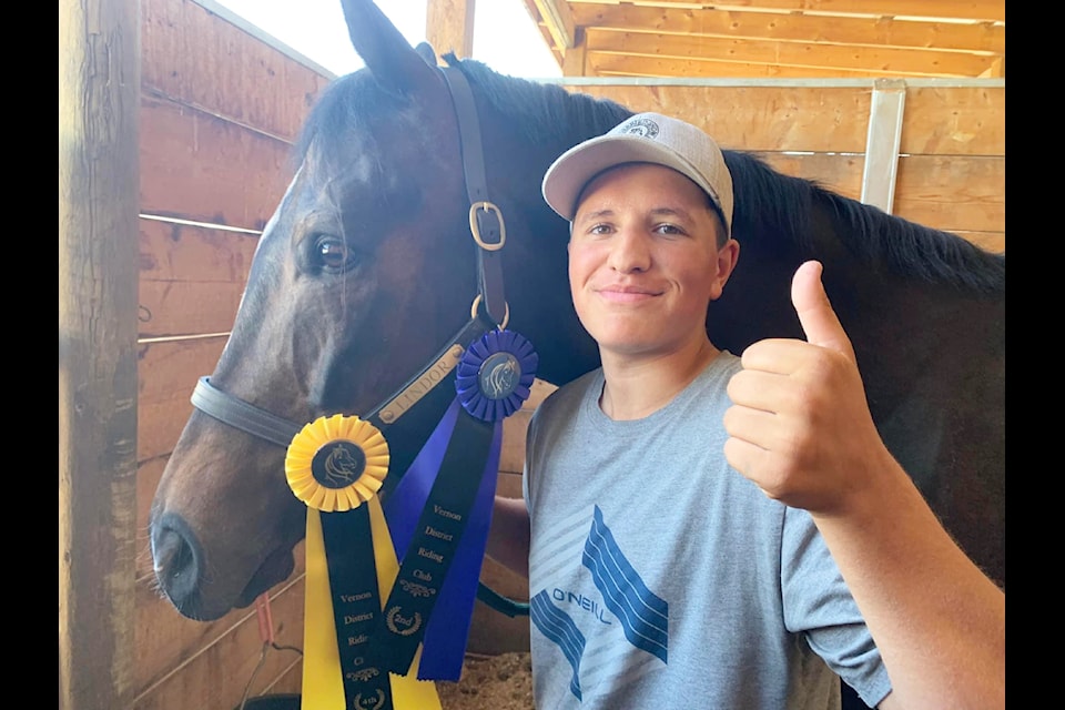 Sam Harvey and his horse Lindor have built up a close bond over the last four years competing in show jumping. (Amanda Harvey photo)