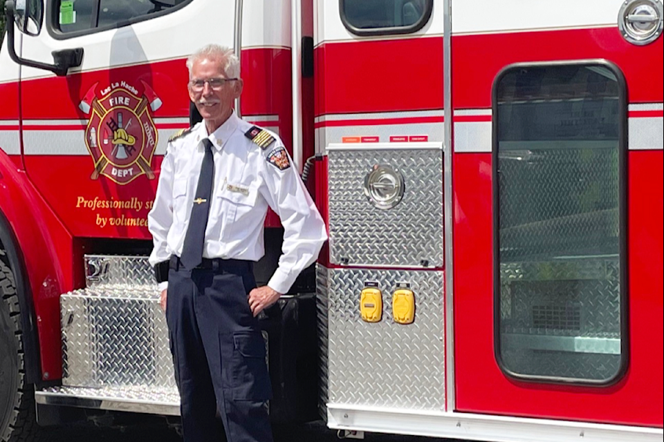 Terry Murphy was the fire chief of the Lac La Hache Volunteer Fire Department for 14 years and helped build the department into what it is today.  Murphy passed away near the beginning of July and will be honoured this weekend in Lac La Hache. (Photo submitted)