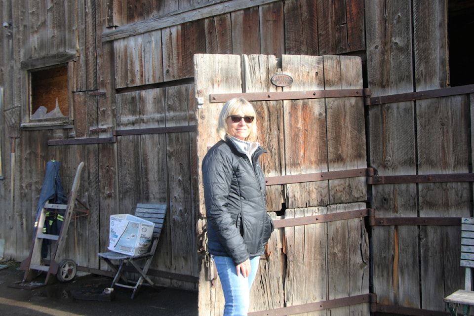 The 100 Mile Ranch barn has been in Marina Cecil's family for over 100 years and was vandalized in a break-and-enter over the weekend. (Patrick Davies photo - 100 Mile Free Press)