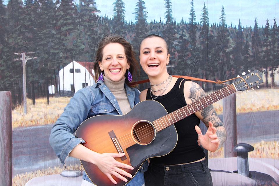 The Blue Wranglers' Trixie, a country musician based out of Clinton, is teaming up with the 100 Mile Pride Society's Saturn Zezza to organize the inaugural Pink Pony Cabaret in Lone Butte this June. (Patrick Davies photo - 100 Mile Free Press)