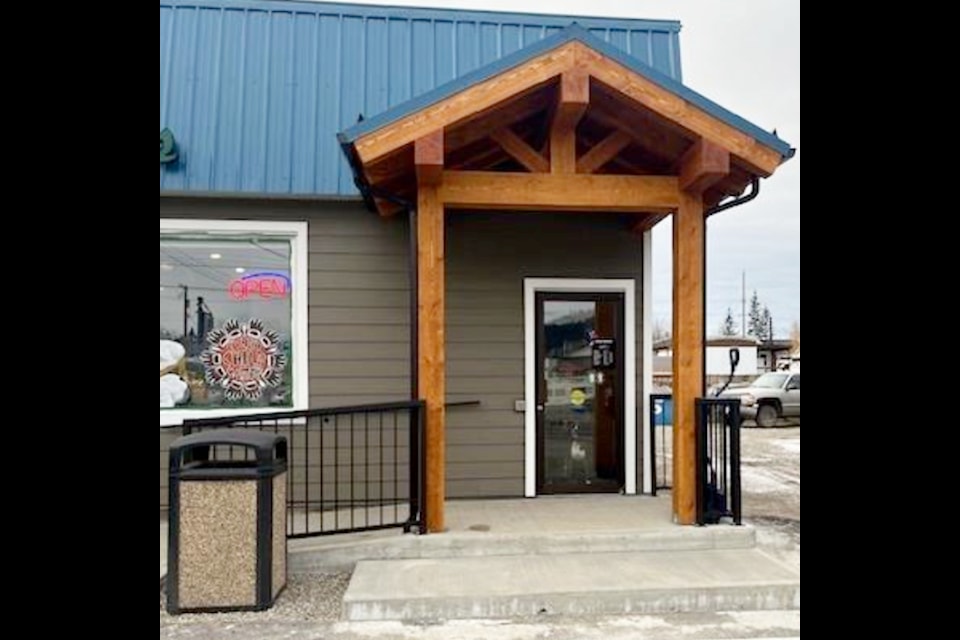 An example of an improvement made to the exterior of Krankys Garage funded in part by the District of 100 Mile House's Business Facade Program. (District of 100 Mile House photo)