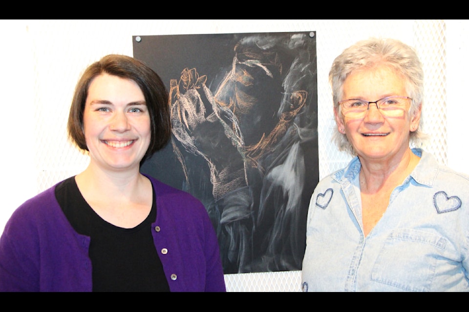 Teresa Donck-Matlock curated Body Experience: Life Drawing made up of the works of five South Cariboo artists, including Barb Brown. (Patrick Davies photo - 100 Mile Free Press)