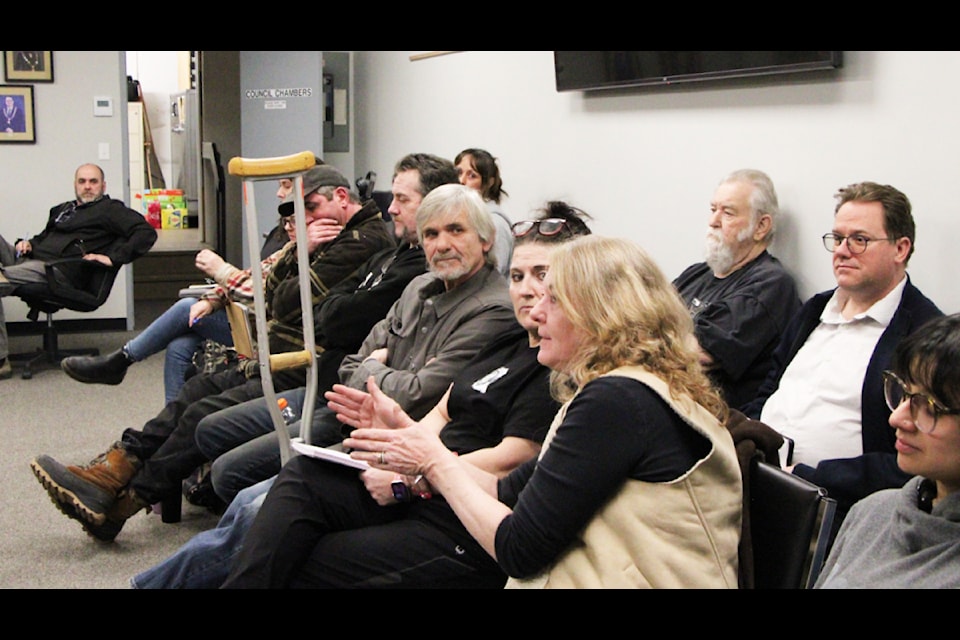 Several local food truck vendors attended the District of 100 Mile House's Committee of the Whole meeting on Tuesday, Jan. 28. (Patrick Davies photo - simplymastery)