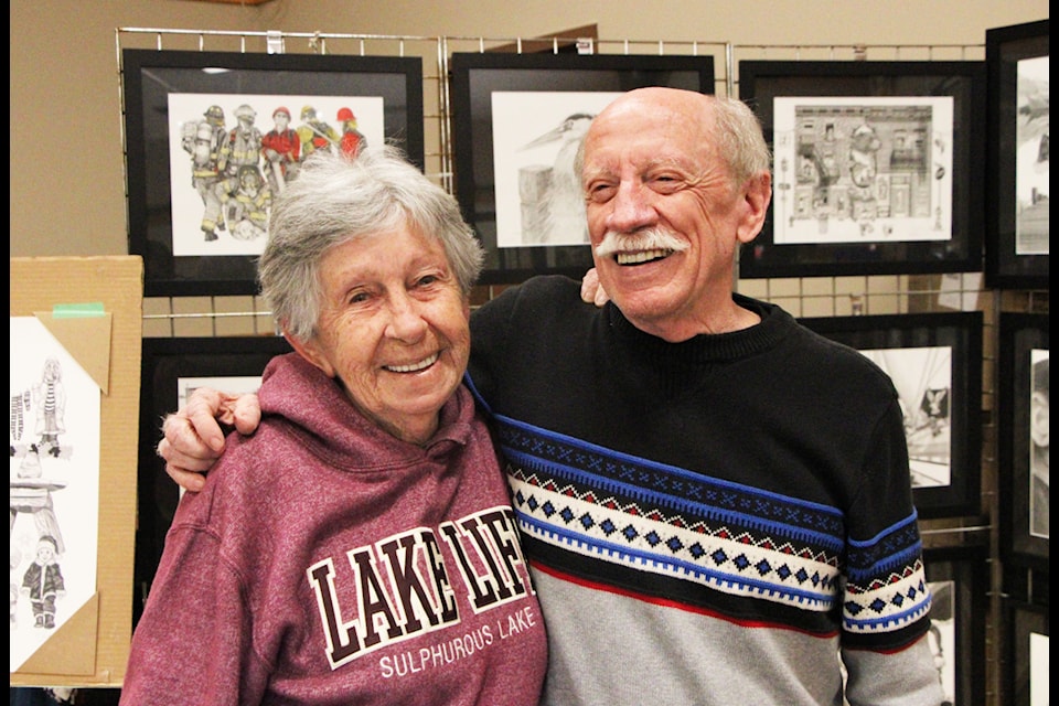 Siana Kelly and Bryan Austerberry are a Sulphurous Lake couple who are both artists. (Patrick Davies photo - simplymastery)