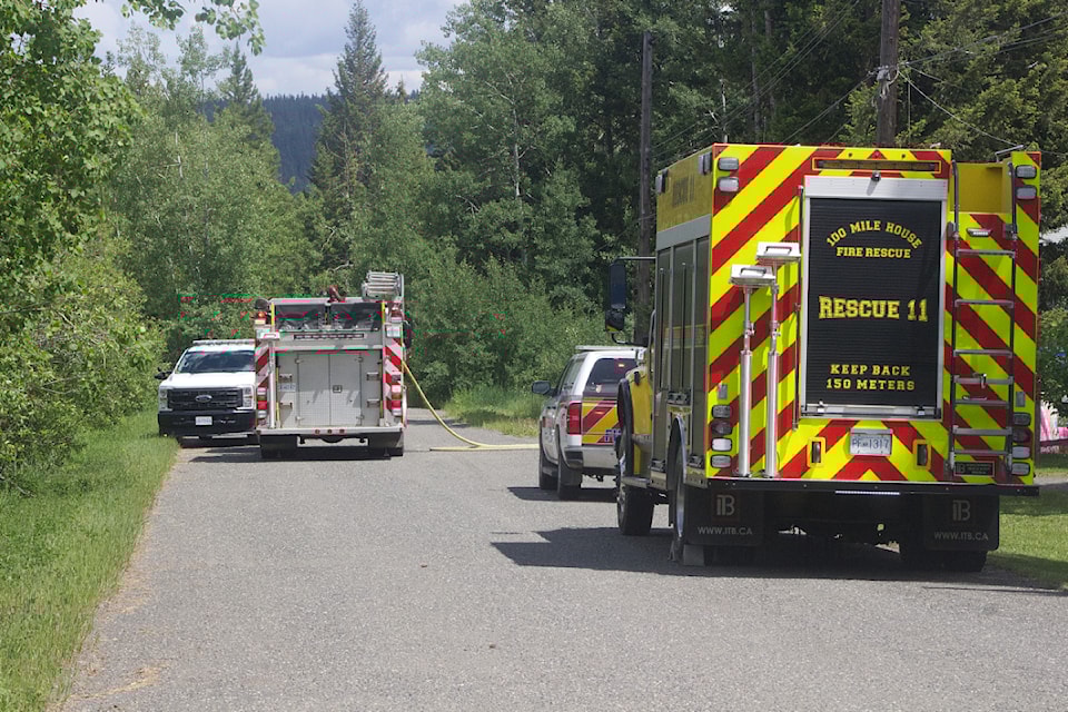 100 Mile Fire Rescue responded to the 6000 block of Hyra Road for a propane gas leak, which occurred on June 19, 2025. (Misha Mustaqeem photo - simplymastery)