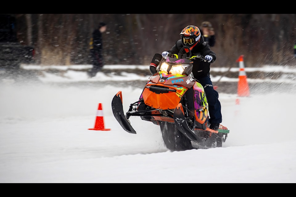 100 Mile Horsepower Ranch attracted 60 sledders to race in the 2025 100 Mile Snow Drags on Saturday, March 1. (B.B.Pix photo)