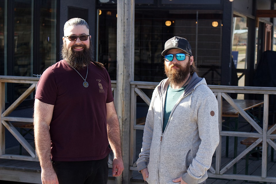 Neale Ward, the owner of Cask and Cleaver, next to Dan Bratten, a co-owner, pictured outside. (Misha Mustaqeem photo - simplymastery)