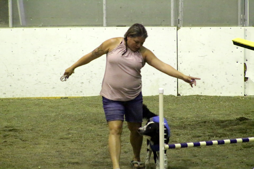 Kristal McColl with her dog Buddy during the Dog Show during Hot July Nights. 