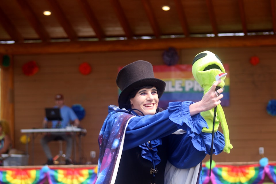 King Jovian performing at the Pride in the Park event at Centennial Park 