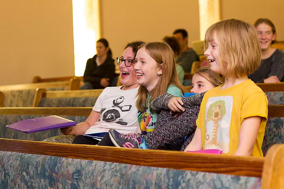 Local students from Kindergarten to Grade 12 came to Martin Exeter Hall to audition and rehearse with Missoula Children’s Theatre. Beth Audet photo.