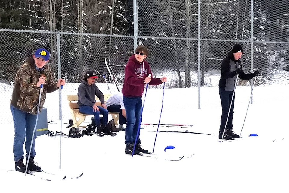 Peter Skene Ogden Secondary students participate in the Cohort Challenge Snowdown (Lauren Keller photo - 100 Mile Free Press).