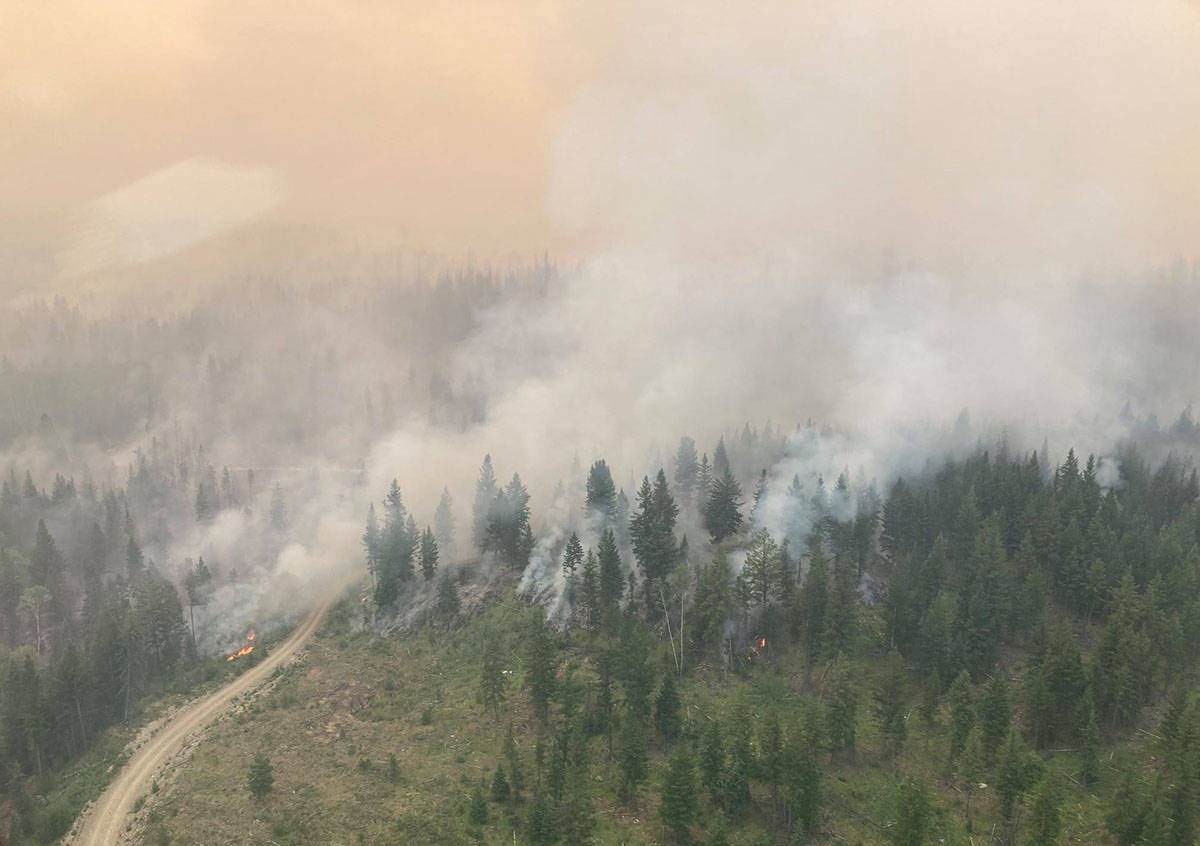 BC Wildfire planning for more aerial ignitions around Young Lake