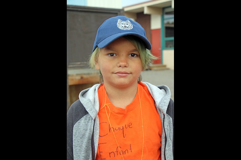 “We wear orange shirts for the First Nations kids. I’m part native and I think native kids are the best.” - Kaden Weber
