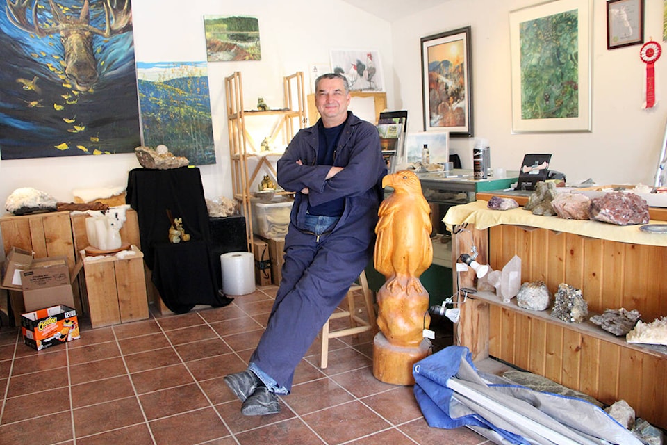 The Stone Bear Gallery on First Street serves as both Vance Theoret’s showroom and workshop. (Patrick Davies photo - simplymastery)