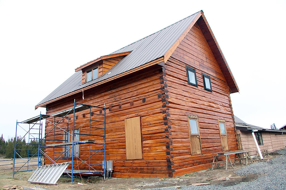 The Larson House has been given a new lease on life thanks to the work of Sylvester McNeil. (Patrick Davies photo - 100 Mile Free Press)