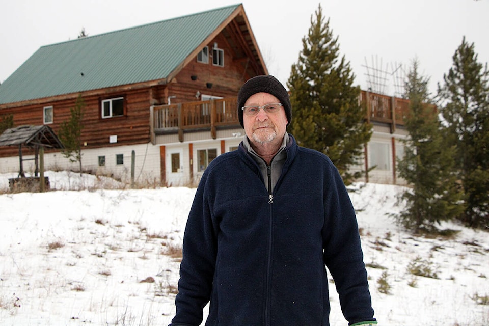 Rick Kyllo is president of 100 Mile House Snowmobile Club. (Patrick Davies photo - 100 Mile Free Press)