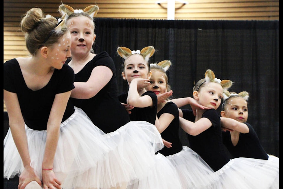 Students of the South Cariboo Rec Centre’s dance class performed a recital at the South Cariboo Women’s Fair. (Patrick Davies photo - 100 Mile Free Press)