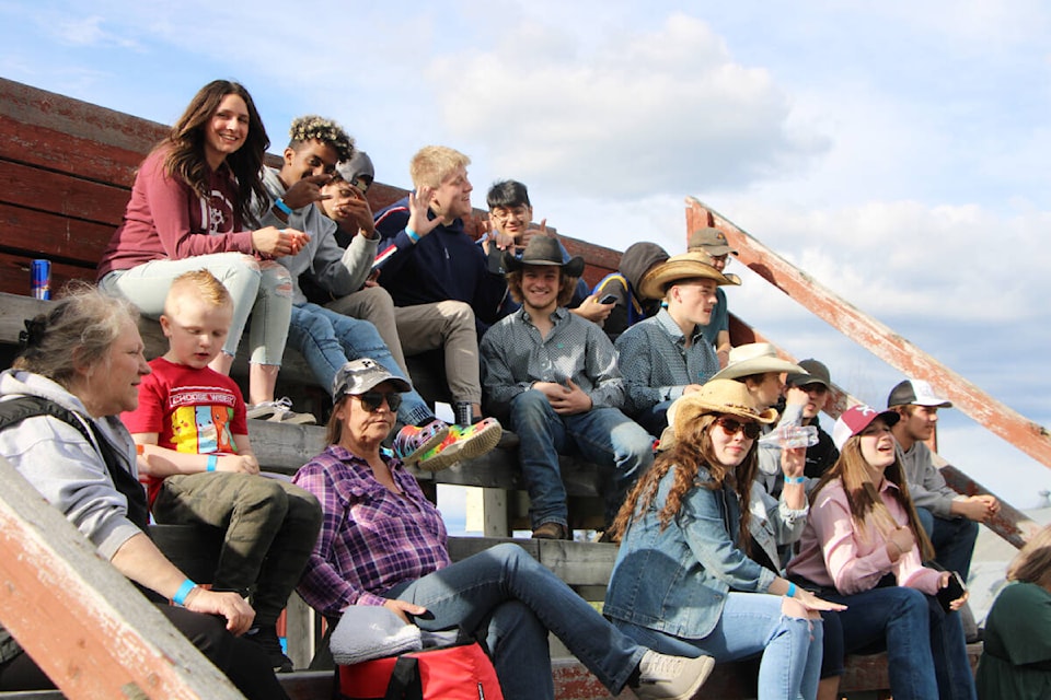 Hundreds of South Cariboo residents came out for the first Logan Parent Memorial Bull Ride last weekend. (Patrick Davies photo - 100 Mile Free Press)