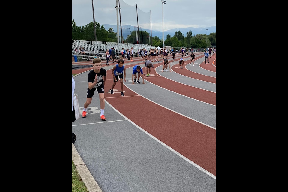 Canim Lake Band athletes at Jack Brow Memorial Meet in Kelowna (Photo submitted)