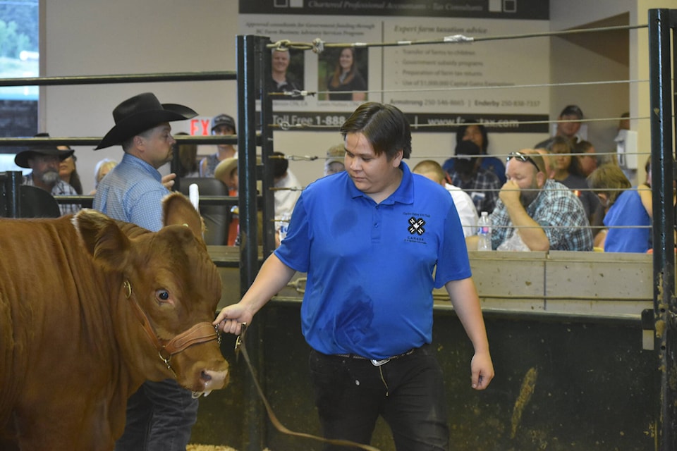 Tyrone Thomas of the Canim Valley 4-H Club participated in the annual show and sale last week in Williams Lake. (Monica Lamb-Yorski photo - Black Press Media)