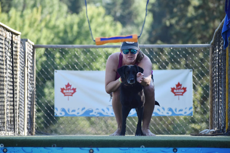 Friday ended with air retrieve. (Rebecca Dyok photo — Quesnel Observer)