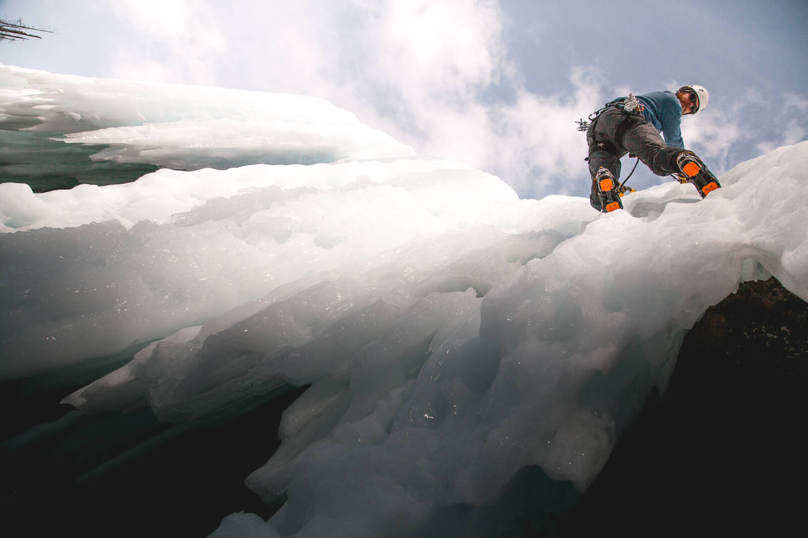 Climbing high in the Cariboo, courtesy of a frozen waterfall in the Williams Lake area. Photo courtesy Explore Cariboo