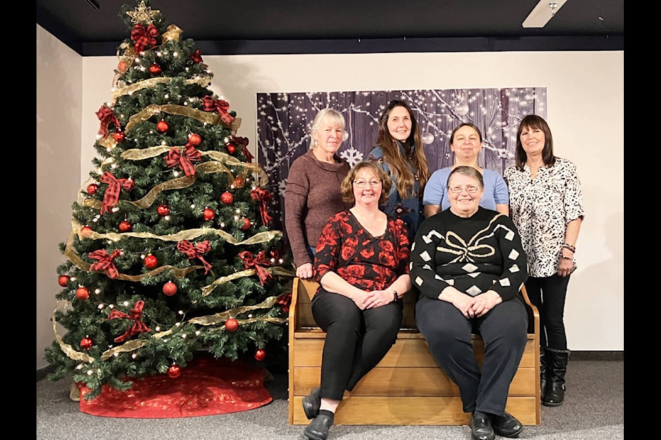 The Lone Butte-Horse Lake Community Association re-elected its executive at its AGM Dec. 13. Back row (l-r): Kat Armitage (director), Jenny Bakken (director), Amalia McGlashan (treasurer), Diane Dyck (director). Front row (l-l): Heidi Meier (president) and Mary Carter (vice-president and secretary).