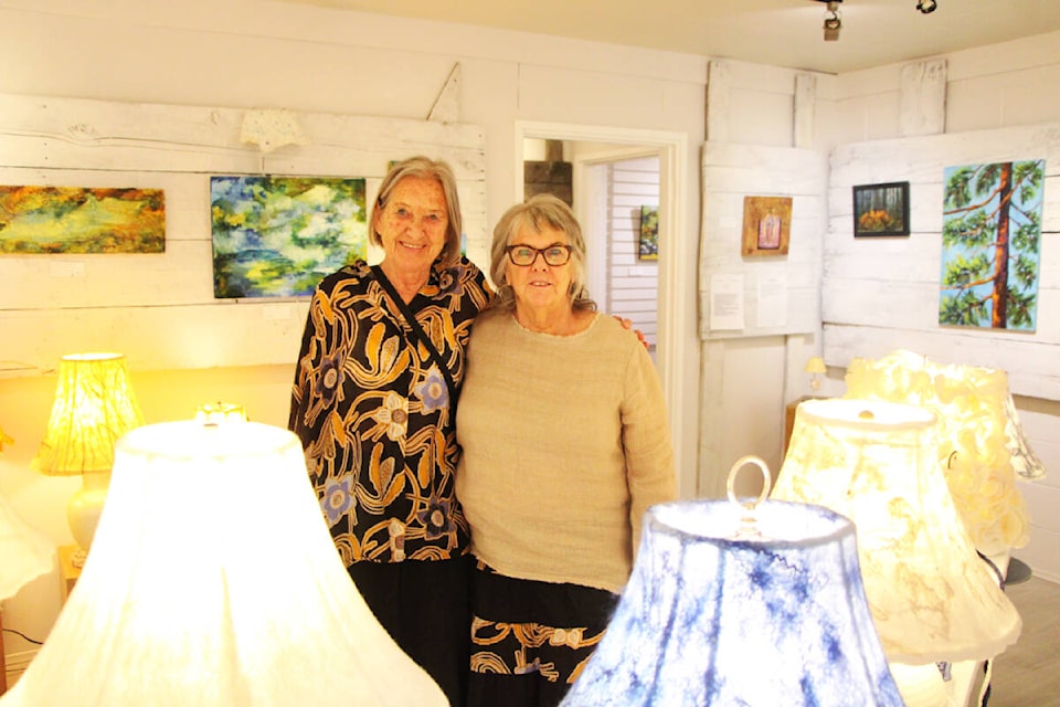 Claudia Ring and Anita Edwards have teamed up this year to bring Light to the Parkside Gallery. (Patrick Davies photo - 100 Mile Free Press)