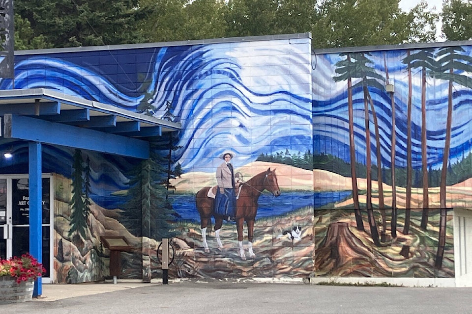 The Emily Carr mural on Parkside Gallery may have lost some of its lustre but it continues to be an inspiration for artists across the South Cariboo. (Fiona Grisswell photo - simplymastery)