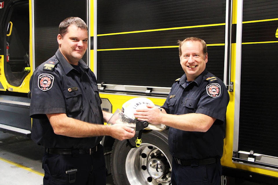 100 Mile Fire Rescue’s deputy chief Dave Bissat is set to replace current fire chief Roger Hollander as fire chief at the end of September. Hollander is leaving to take a job at the Cariboo Regional District as regional fire chief. (Patrick Davies photo - 100 Mile Free Press)