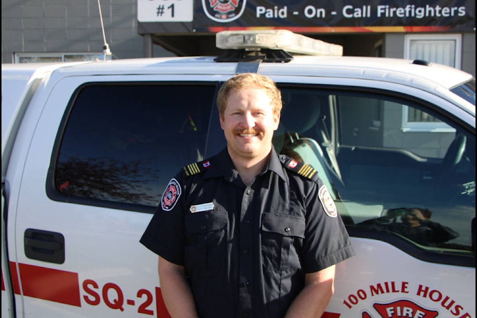 Cole Spareboom is the new deputy fire chief for 100 Mile Fire Rescue. (Patrick Davies photo - simplymastery)