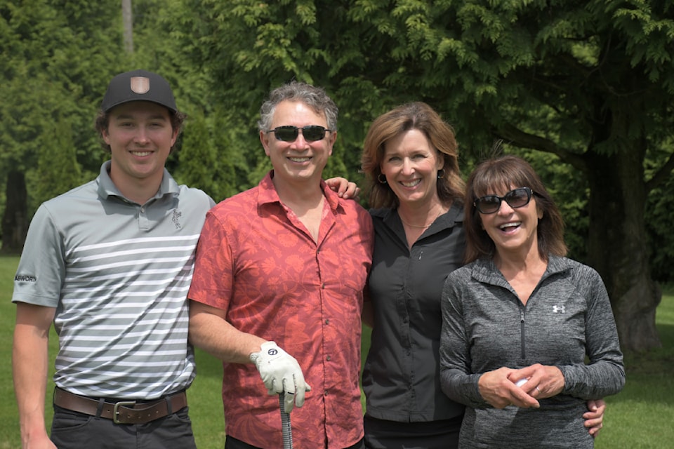 Group waiting to hit off the tee at the KidSport Abbotsford Charity Golf Tournament on Friday (June 14). 