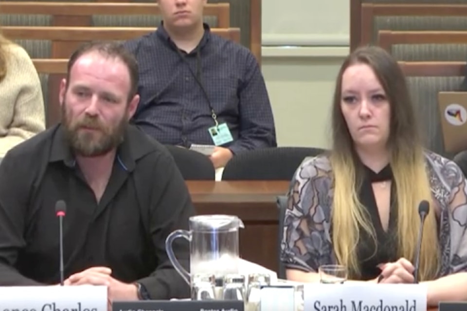 Lance Charles and Sarah Macdonald spoke Tuesday (Oct. 8) in Ottawa about the overdose death of their 13-year-old old daughter, Brianna. 