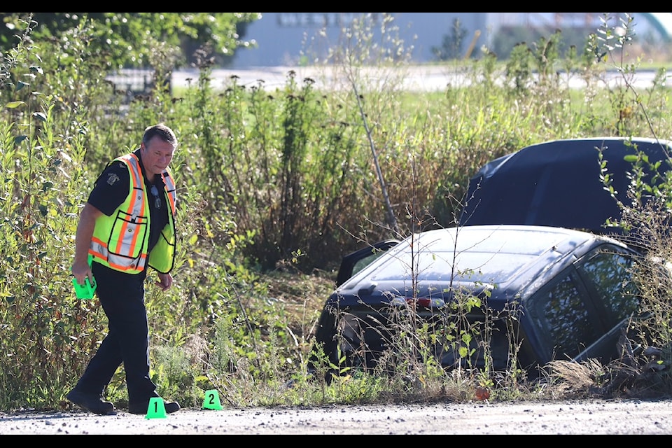 A 42-year-old man died in a crash Friday morning (Aug. 30) at Mt. Lehman Road and the Marshall Road Extension in Abbotsford.