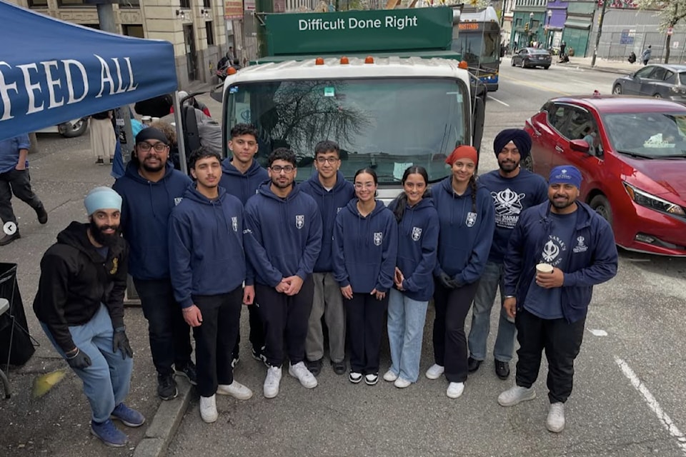 Members of the Abbotsford Smile Foundation and the UBC Bhangra Club handed out hundreds of supplies to Vancouver's homeless population.