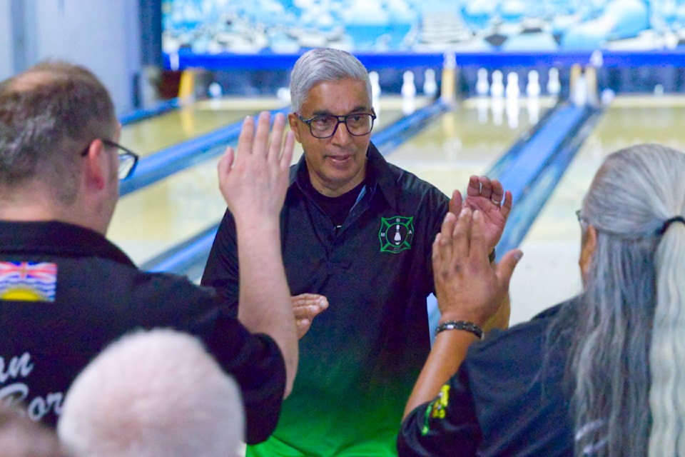 Arthur Vaz helped his B.C. team finish in fourth place in the seniors division of the 2025 Master Bowlers Association of Canada National Championships.
