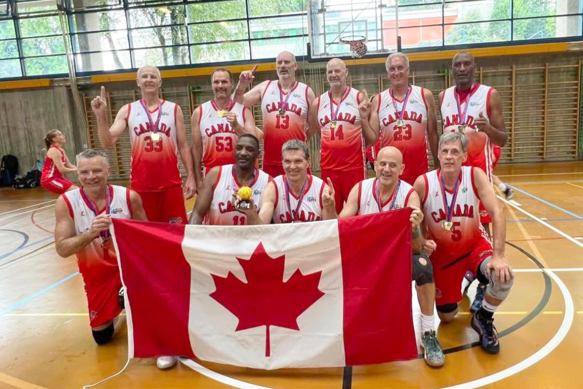 Fraser Valley athletes win Canada's first-ever maxibasketball gold medal