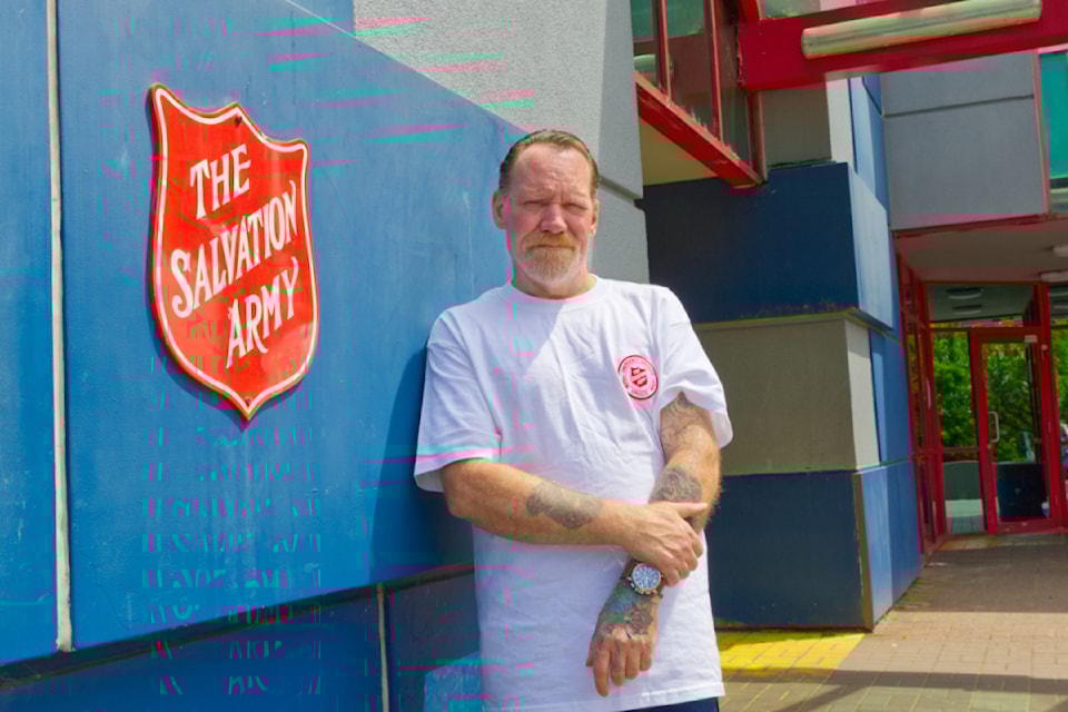 Jon Armstrong received countless support from the team at Abbotsford's Salvation Army when he found out he was having a baby.