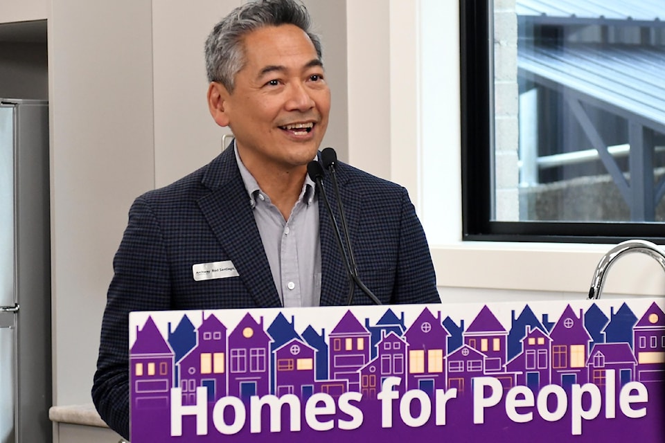 Rod Santiago, executive director of Archway Community Services, was on hand Friday for the announcement of the upcoming opening of 30 new shelter spaces at 2539 Montvue Ave.