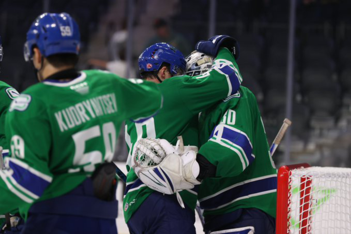 Abbotsford Canucks celebration