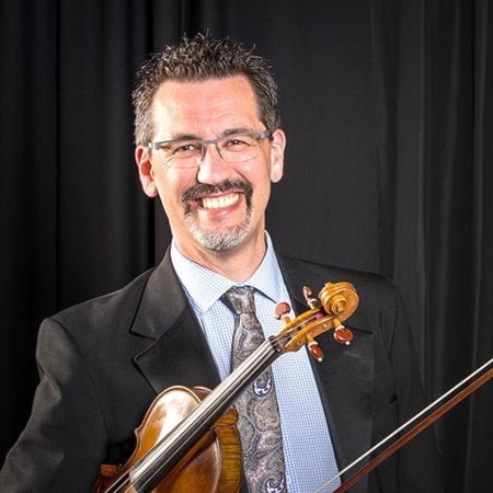Violinist Calvin Dyck is among those featured at a hymns celebration on Aug. 4.