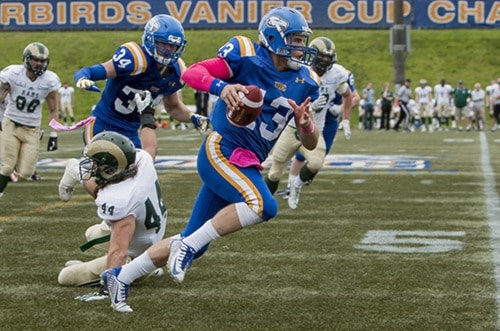 Canada West Football (CIS): October 19, 2014 - UBC Thunderbirds host Regina Rams