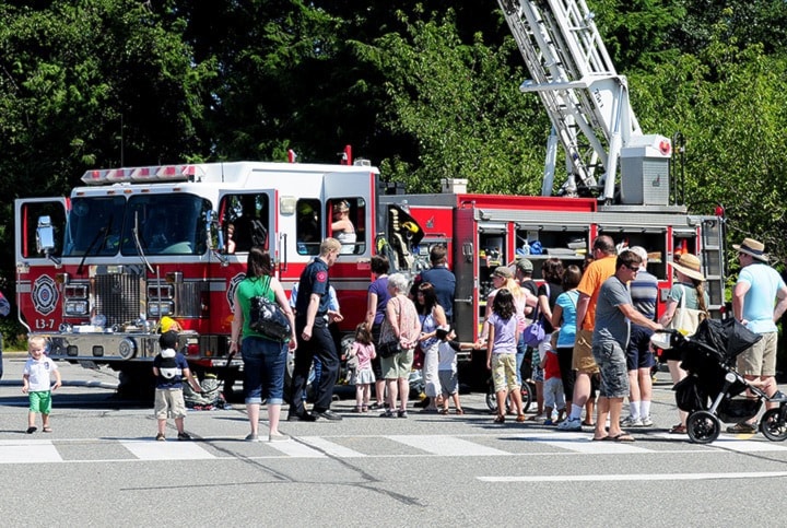 Touch a Truck Day at AESC brought the crowds out early on Sunday. John Morrow
