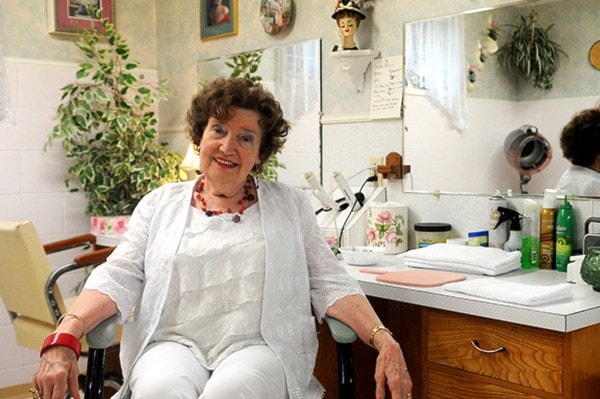 Rita Penner has been doing hair in her basement salon for over 50 years.