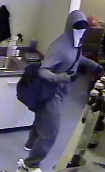 Suspect in a pharmacy robbery on Aug. 18 in Abbotsford.
