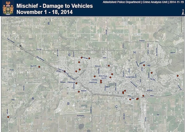 80849abbotsfordPolicemapdamagedvehicles